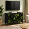 TV-kaappi ELBURG 69 x 33 x 50,5 cm Musta tammi Tekninen puu