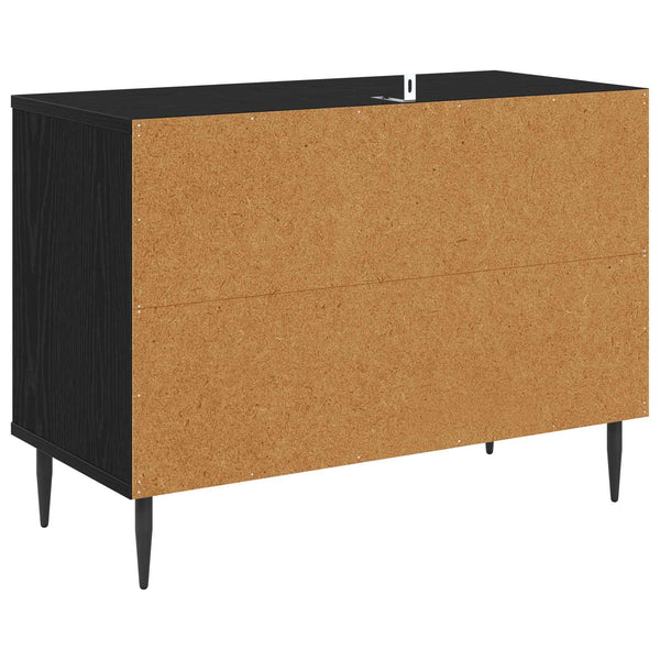 TV-kaappi WIJHE 69 x 33 x 50,5 cm Musta tammi Tekninen puu