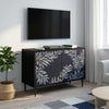 TV-kaappi DOKKUM 69 x 33 x 50,5 cm Musta tammi Tekninen puu
