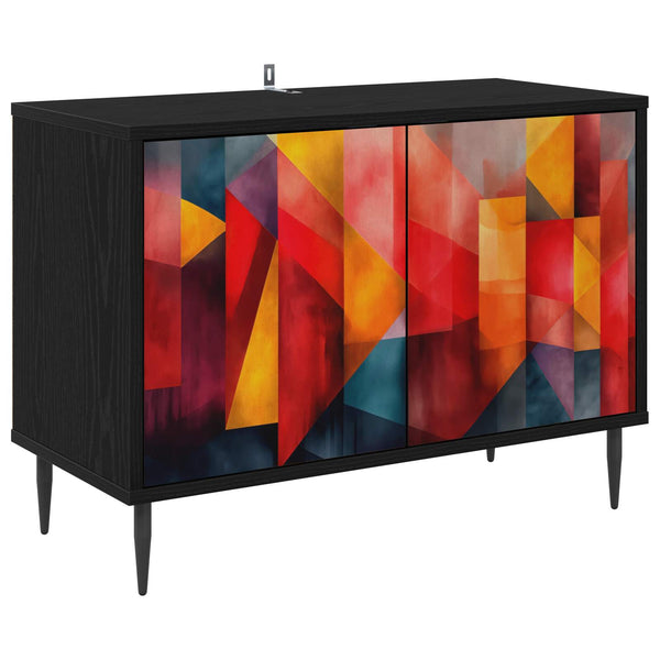 TV-kaappi HEESCH 69 x 33 x 50,5 cm Musta tammi Tekninen puu