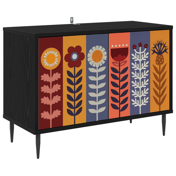 TV-kaappi ESSEN 69 x 33 x 50,5 cm Musta tammi Tekninen puu