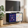 TV-kaappi MAINZ 69 x 33 x 50,5 cm Musta tammi Tekninen puu