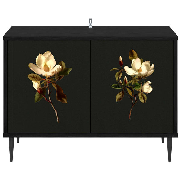 TV-kaappi BREMEN 69 x 33 x 50,5 cm Musta tammi Tekninen puu