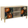 TV-kaappi LOCHEM 102 x 33 x 50 cm Sonoma Tekninen puu