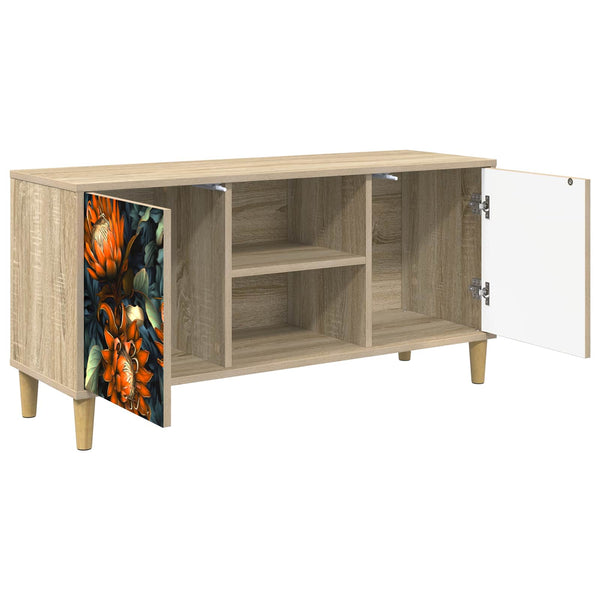 TV-kaappi LOCHEM 102 x 33 x 50 cm Sonoma Tekninen puu