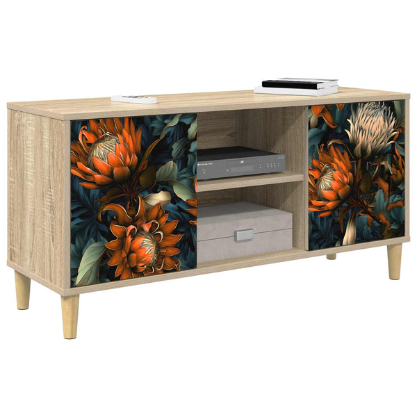TV-kaappi LOCHEM 102 x 33 x 50 cm Sonoma Tekninen puu