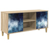 TV-kaappi RAALTE 102 x 33 x 50 cm Sonoma Tekninen puu