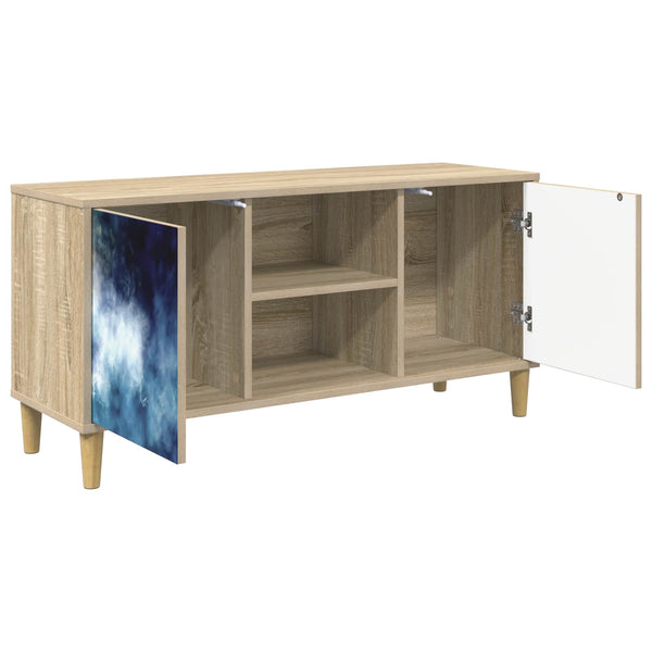 TV-kaappi RAALTE 102 x 33 x 50 cm Sonoma Tekninen puu