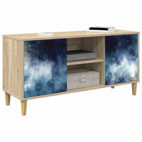 TV-kaappi RAALTE 102 x 33 x 50 cm Sonoma Tekninen puu