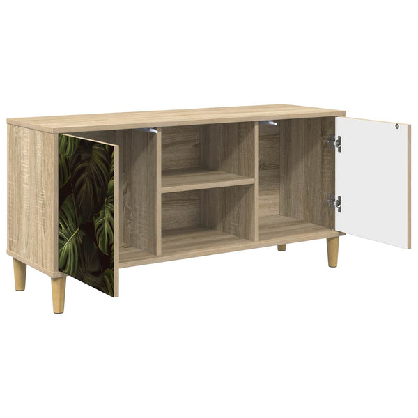 TV-kaappi ELBURG 102 x 33 x 50 cm Sonoma Tekninen puu