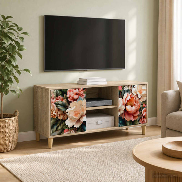 TV-kaappi BORNE 102 x 33 x 50 cm Sonoma Tekninen puu