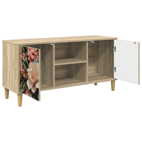 TV-kaappi BORNE 102 x 33 x 50 cm Sonoma Tekninen puu
