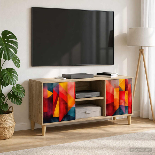 TV-kaappi HEESCH 102 x 33 x 50 cm Sonoma Tekninen puu