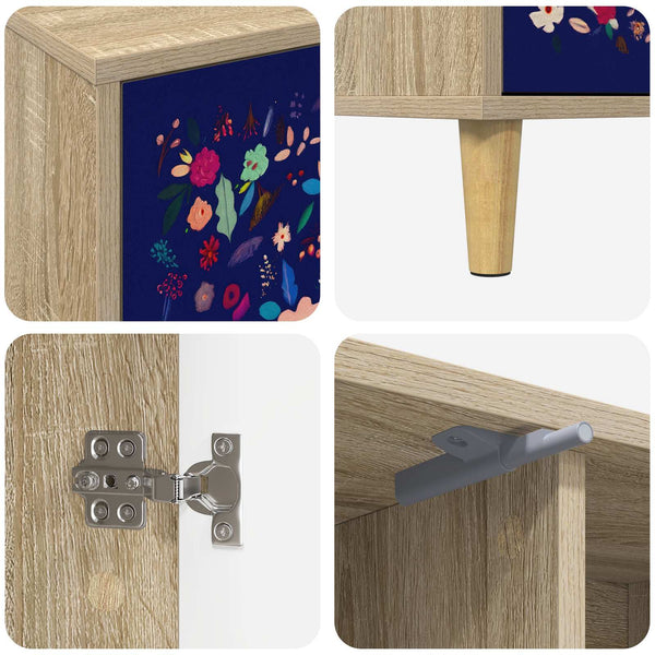 TV-kaappi MAINZ 102 x 33 x 50 cm Sonoma Tekninen puu