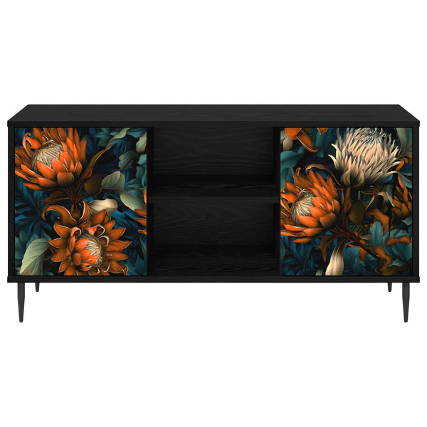 TV-kaappi LOCHEM 102 x 33 x 51 cm Musta tammi Tekninen puu