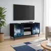 TV-kaappi RAALTE 102 x 33 x 51 cm Musta tammi Tekninen puu