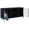 TV-kaappi RAALTE 102 x 33 x 51 cm Musta tammi Tekninen puu