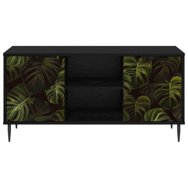 TV-kaappi ELBURG 102 x 33 x 51 cm Musta tammi Tekninen puu