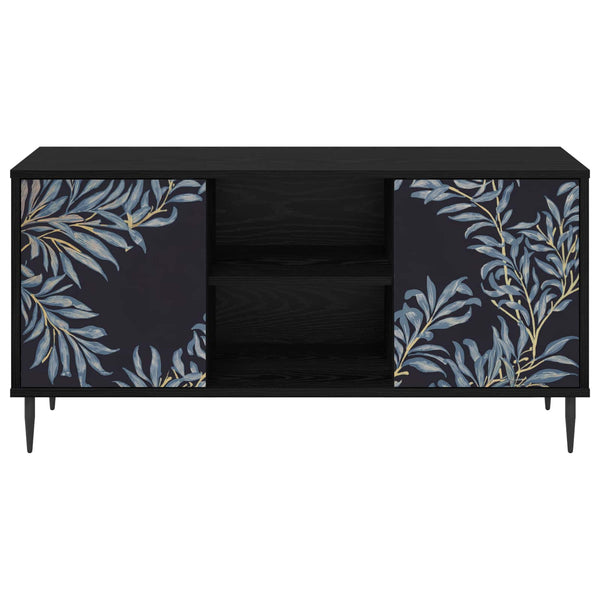 TV-kaappi DOKKUM 102 x 33 x 51 cm Musta tammi Tekninen puu