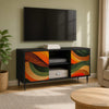 TV-kaappi BONN 102 x 33 x 51 cm Musta tammi Tekninen puu
