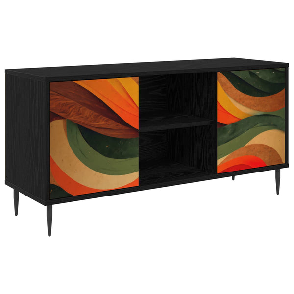 TV-kaappi BONN 102 x 33 x 51 cm Musta tammi Tekninen puu