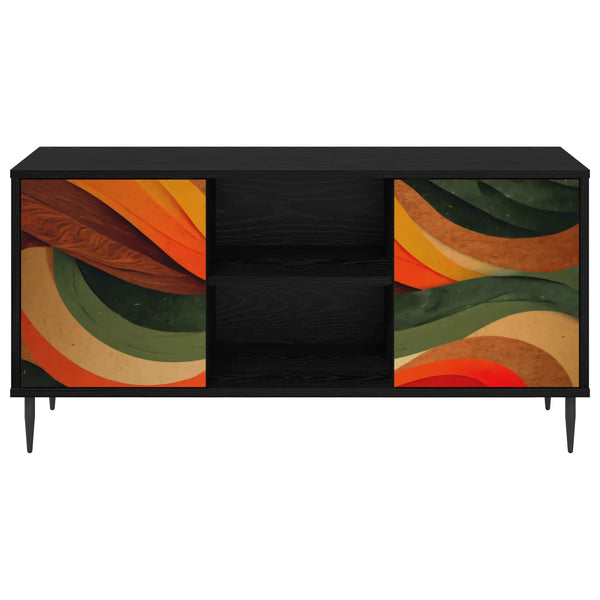 TV-kaappi BONN 102 x 33 x 51 cm Musta tammi Tekninen puu