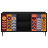 TV-kaappi ESSEN 102 x 33 x 51 cm Musta tammi Tekninen puu
