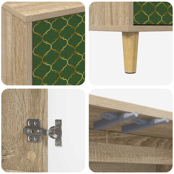 TV-kaappi GELEEN 102 x 33 x 50 cm Sonoma Tekninen puu