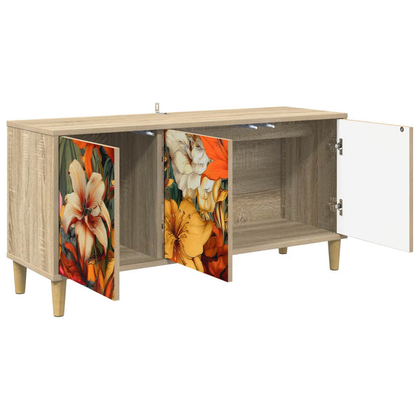 TV-kaappi GENNEP 102 x 33 x 50 cm Sonoma Tekninen puu