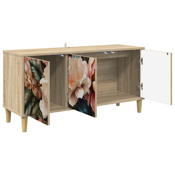 TV-kaappi BORNE 102 x 33 x 50 cm Sonoma Tekninen puu