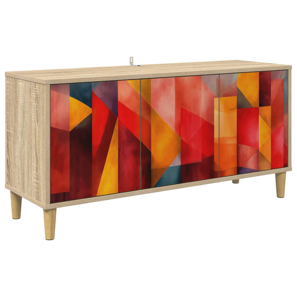TV-kaappi HEESCH 102 x 33 x 50 cm Sonoma Tekninen puu
