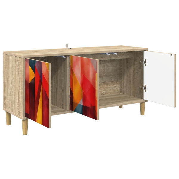 TV-kaappi HEESCH 102 x 33 x 50 cm Sonoma Tekninen puu