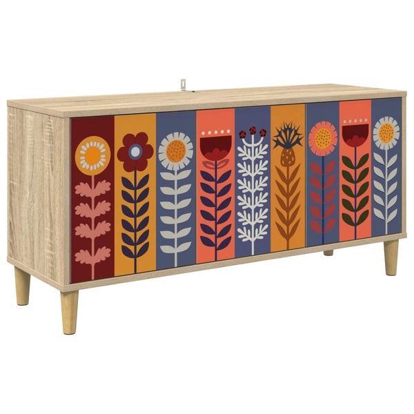 TV-kaappi ESSEN 102 x 33 x 50 cm Sonoma Tekninen puu