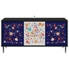 TV-kaappi MAINZ 102 x 33 x 51 cm Musta tammi Tekninen puu