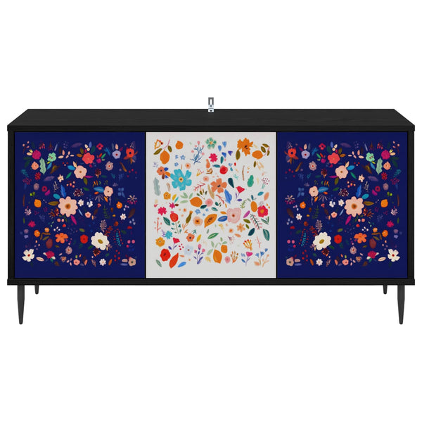 TV-kaappi MAINZ 102 x 33 x 51 cm Musta tammi Tekninen puu