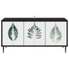 TV-kaappi HANAU 102 x 33 x 51 cm Musta tammi Tekninen puu