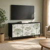 TV-kaappi GOTHA 102 x 33 x 51 cm Musta tammi Tekninen puu