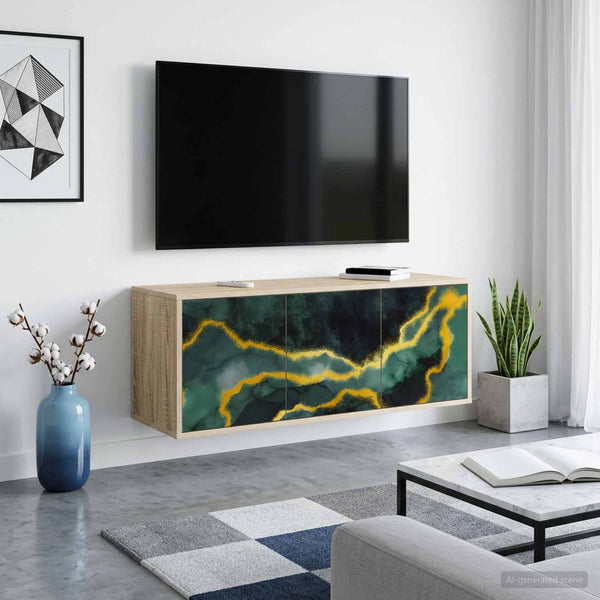 Seinälle kiinnitettävä TV-kaapisto WIJHE 102 x 33 x 40 cm