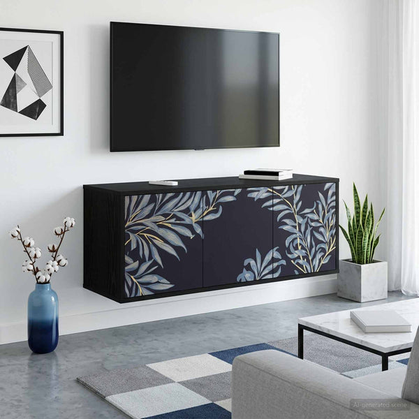 Seinälle kiinnitettävä TV-kaapisto DOKKUM 102 x 33 x 40 cm