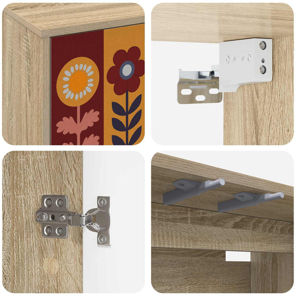 Seinälle kiinnitettävä TV-kaapisto ESSEN 102 x 33 x 40 cm