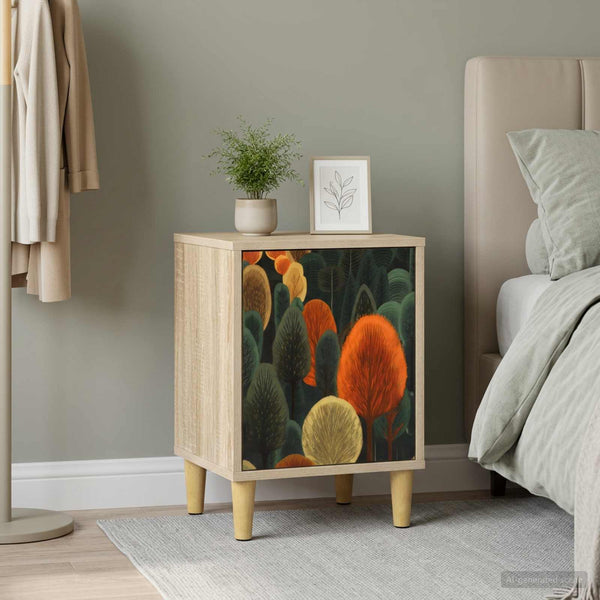 Yöpöytäkaappi ZAANDAM Sonoma-tammi 36 x 33 x 50 cm Tekninen puu