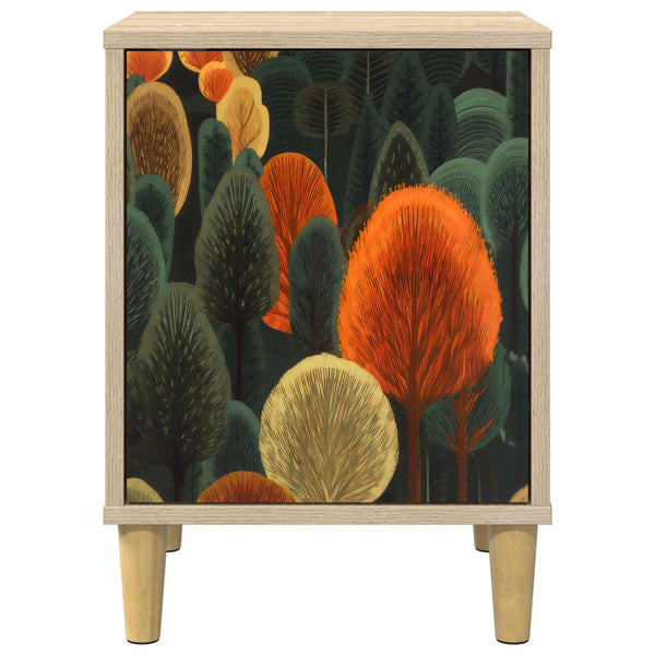 Yöpöytäkaappi ZAANDAM 2 kpl Sonoma-tammi 36 x 33 x 50 cm