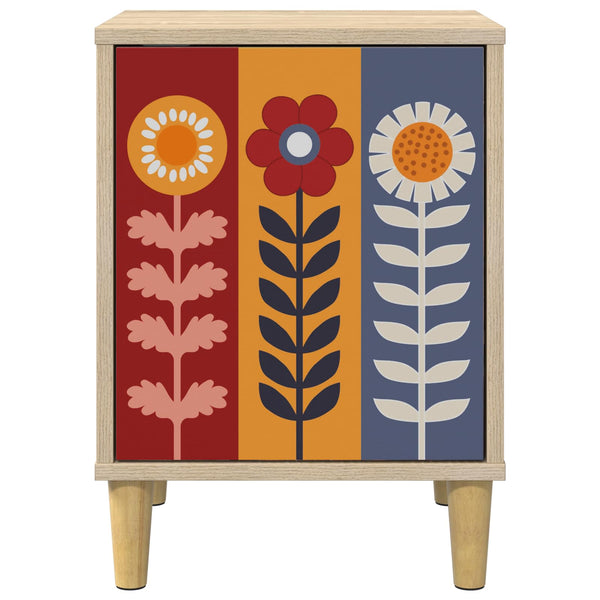 Yöpöytäkaappi ESSEN Sonoma-tammi 36 x 33 x 50 cm Tekninen puu