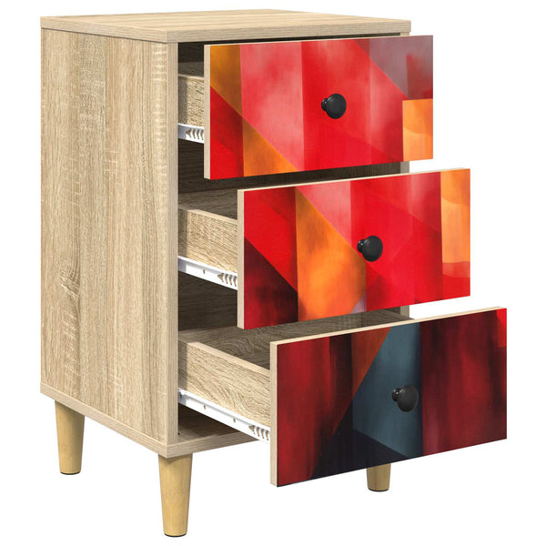 Yöpöytäkaappi HEESCH 2 kpl Sonoma-tammi 36 x 33 x 60 cm