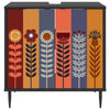 Kylpyhuonekaappi ESSEN Musta tammi 60 x 40 x 61 cm Tekninen puu