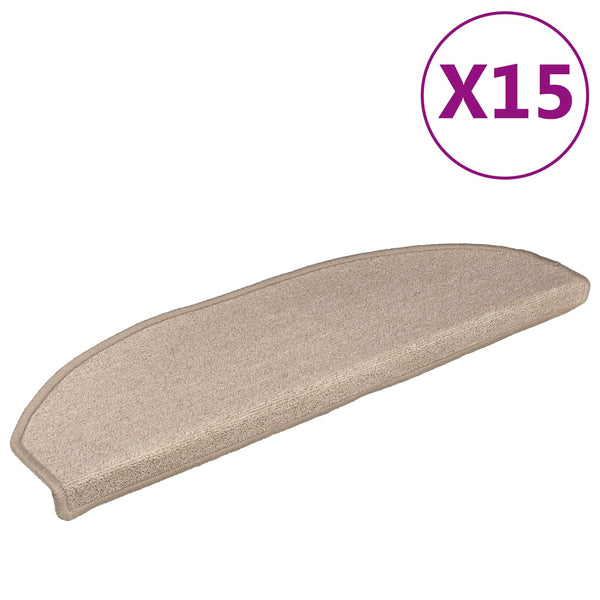 Itseliimautuvat portaamatot 15 kpl 80 x 24,5 x 3,5 cm Taupe