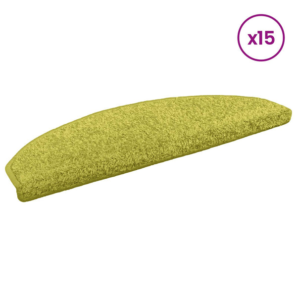 Itseliimautuvat portaamatot 15 kpl 80 x 24,5 x 3,5 cm Vihreä