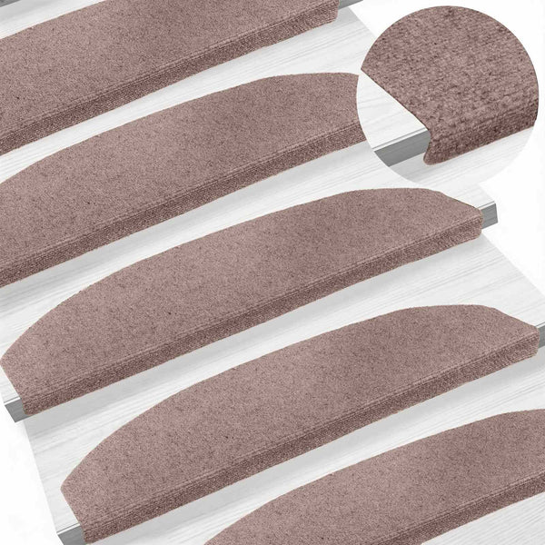 Itseliimautuvat portaamatot 15 kpl 80 x 24,5 x 3,5 cm Beige