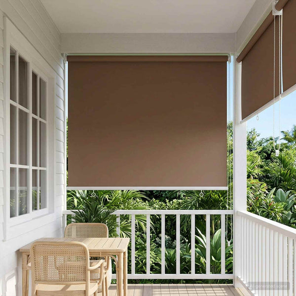 Ulkoilman rullakaihdin UV-suojaus Taupe 80 x 230 cm (L x K)