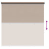 Ulkoilman rullakaihdin UV-suojaus Taupe 145 x 230 cm (L x K)